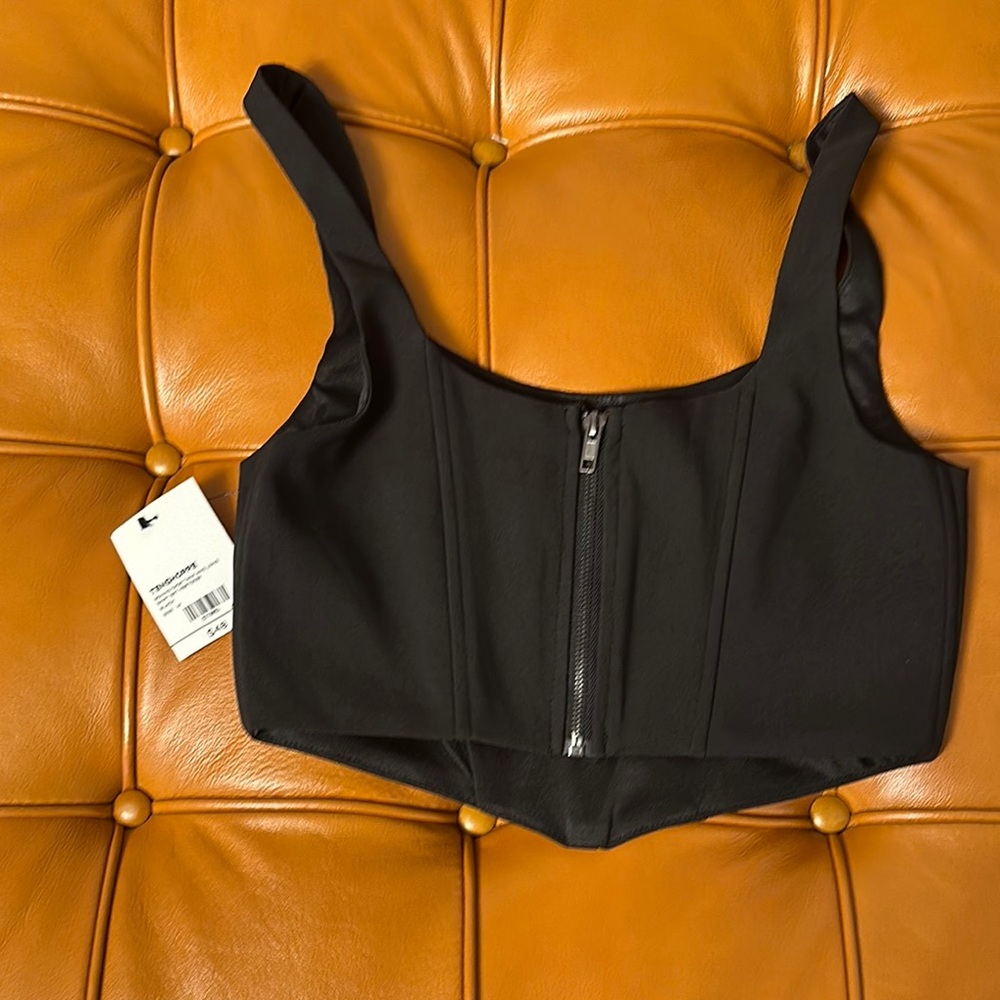 Stylish Black Bustier Top